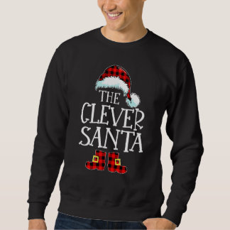 Sweatshirt Le Père Noël Intelligent Groupe de Famille Corresp