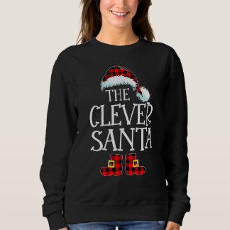 Sweatshirt Le Père Noël Intelligent Groupe de Famille Corresp