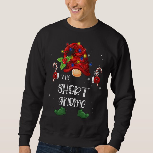 Sweatshirt Le Petit Buffle Gnome Plaid Christmas Tree Light (Devant)