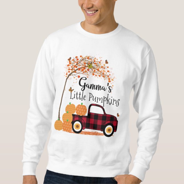 Sweatshirt Le petit Camion Rouge Citrouille de Gamma Automne (Devant)