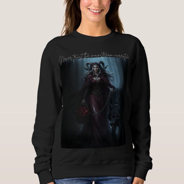 Sweatshirt Le Petit Chaperon Rouge foncé (Devant)