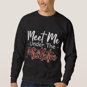 Sweatshirt Le plaid rouge de Noël me rencontre sous le mistle