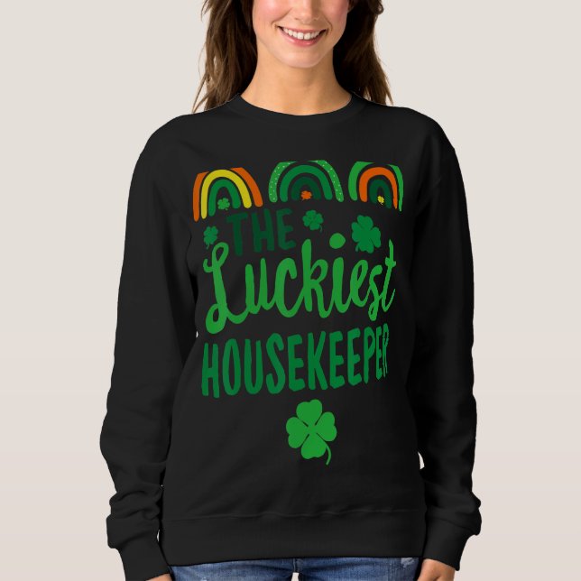 Sweatshirt Le plus chanceux ménage St Patrick's Day Lucky I (Devant)
