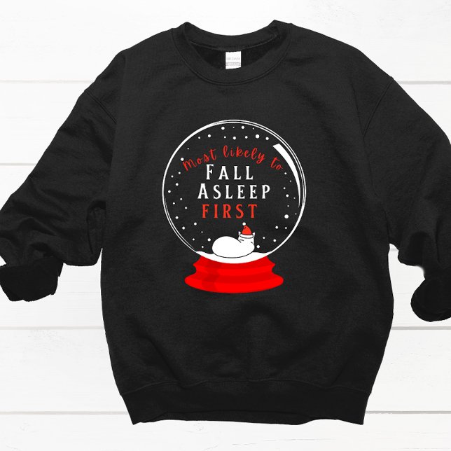 Sweatshirt Le plus probable snowglobe assorti pyjama de Noël (Créateur téléchargé)