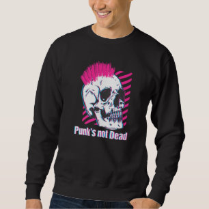 Sweatshirt Le punk n'est pas mort punk rock retrowave synthwa