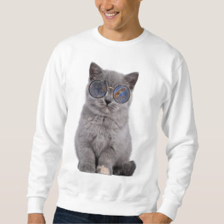 Sweatshirt Le regard galactique Le Kitty Stellar dans les lun
