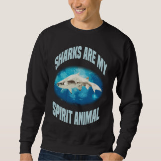 Sweatshirt Le requin est mon animal spirituel animal marin oc