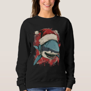 Sweatshirt Le requin festif pour les adultes et les enfants a