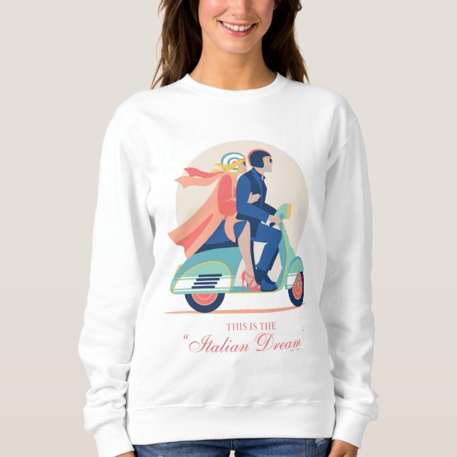 Sweatshirt Le rêve italien - Le Lotus Blanc (Devant)