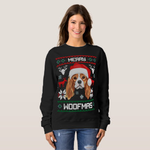 Sweatshirt Le Roi Cavalier Charles Spaniel Merry Woofmas