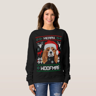 Sweatshirt Le Roi Cavalier Charles Spaniel Merry Woofmas
