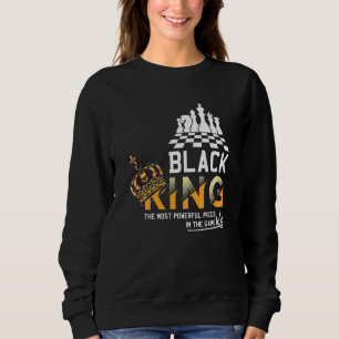 Sweatshirt Le Roi Noir La Pièce La Plus Puissante Dans Le Jeu