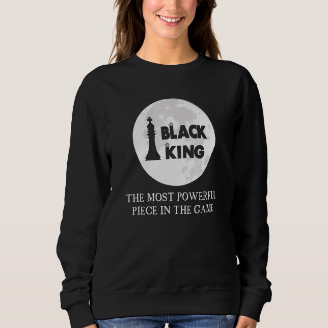 Sweatshirt Le Roi Noir Le Joueur Le Plus Puissant Le Roi Noir (Devant)