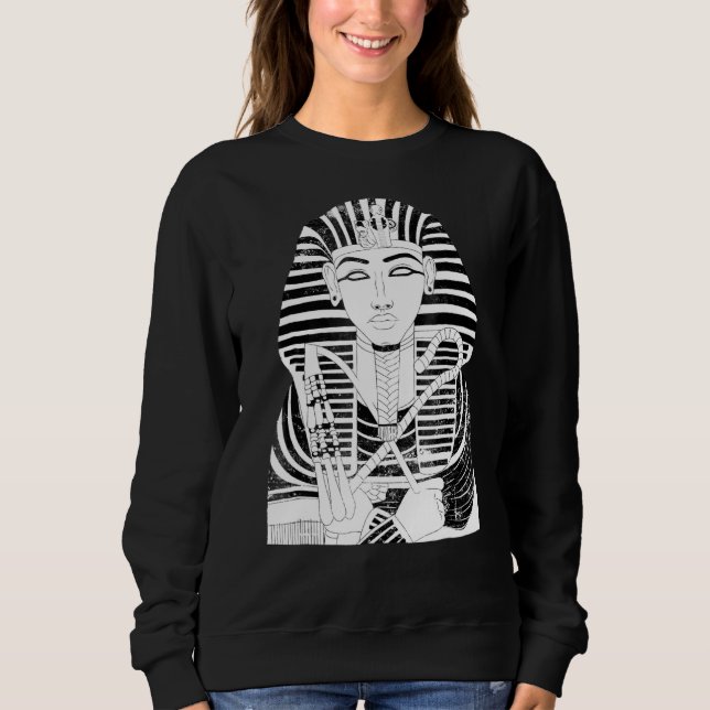 Sweatshirt Le roi Tut Pharaoh Toutankhamon Histoire des Geeks (Devant)