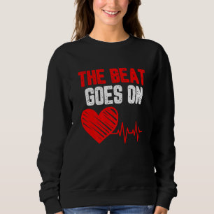 Sweatshirt Le rythme se poursuit sur la conscience cardiopath