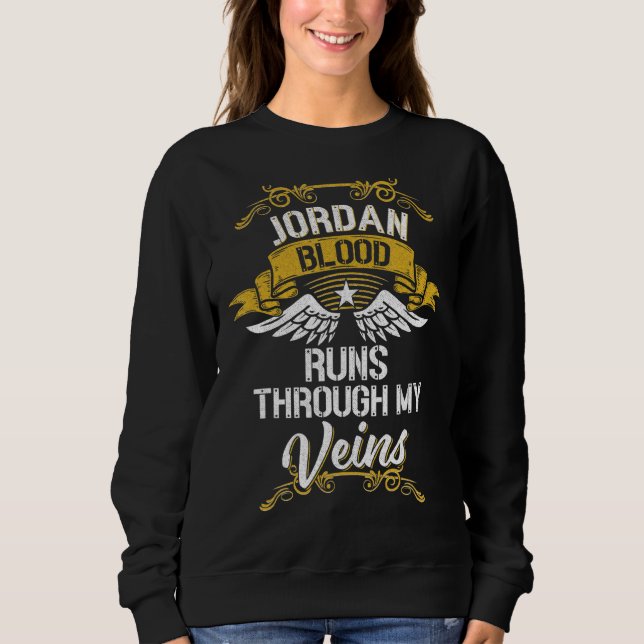 Sweatshirt Le Sang De Jordanie Traverse Mes Veines (Devant)