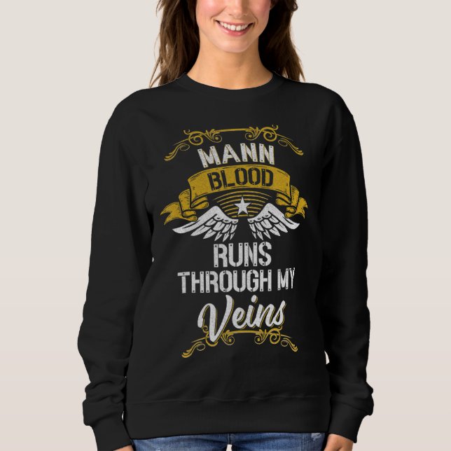 Sweatshirt Le Sang Mann Traverse Mes Veines (Devant)