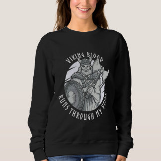 Sweatshirt Le sang viking coule dans mes veines 1