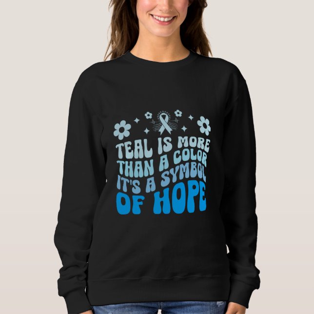 Sweatshirt Le sarcelle est plus qu'une couleur, c'est un symb (Devant)