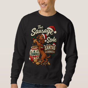Sweatshirt Le saucisson a volé les cookies du Père Noël Dachs