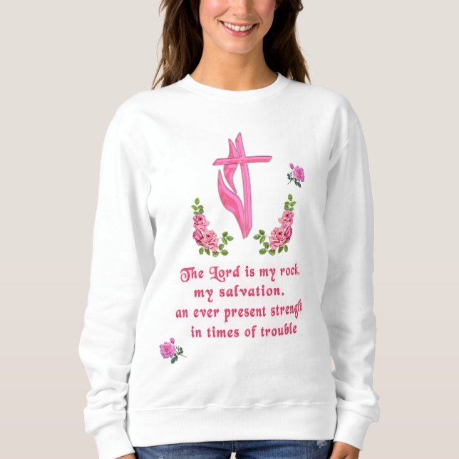 Sweatshirt Le Seigneur est mon rocher (Devant)
