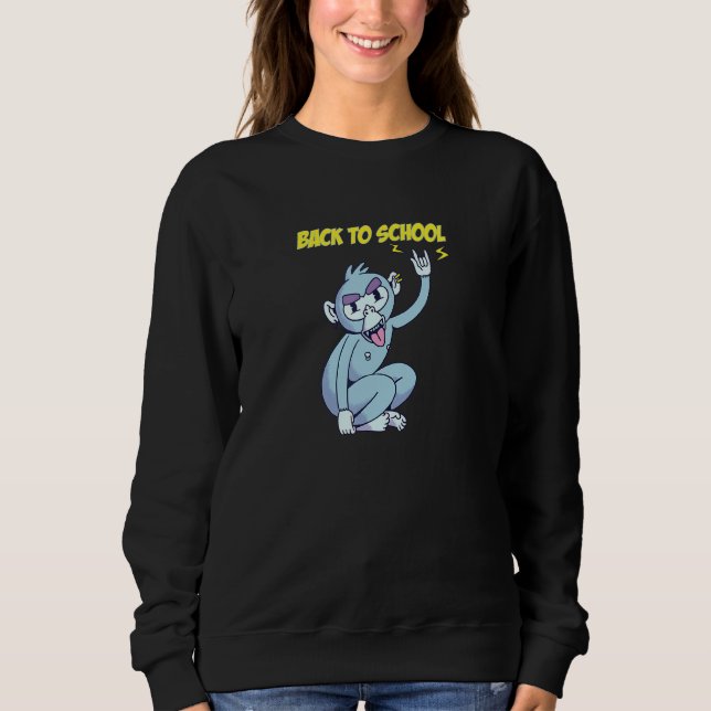 Sweatshirt Le Singe Dubbing À L'École (Devant)