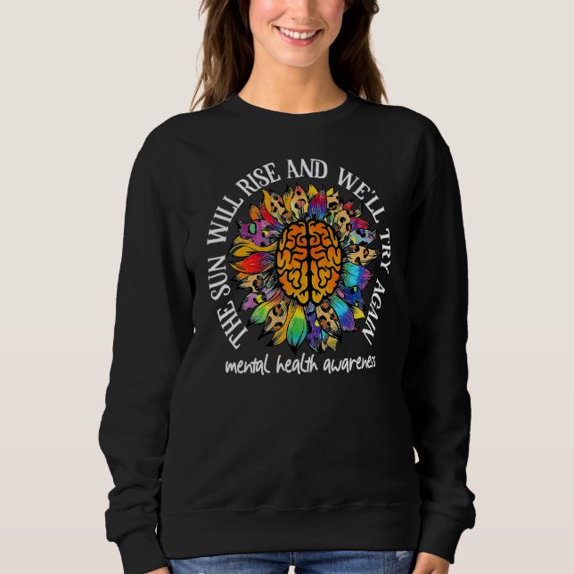 Sweatshirt Le Soleil va augmenter Nous allons essayer de nouv (Devant)