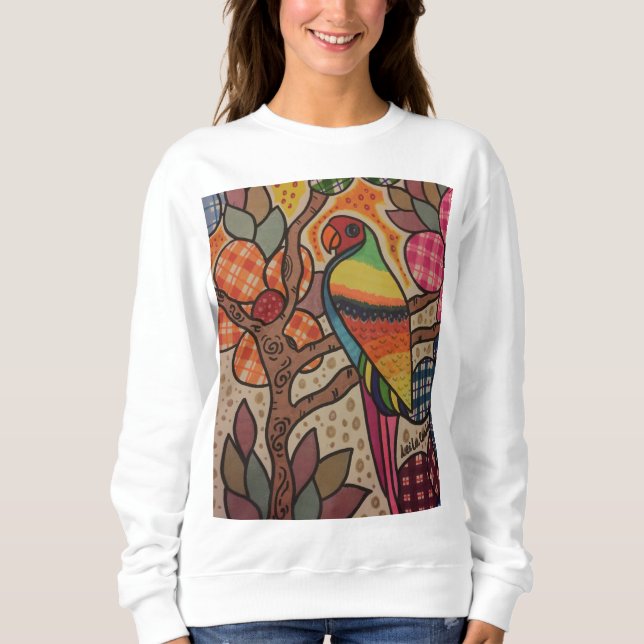 Sweatshirt Le sourire du perroquet (Devant)