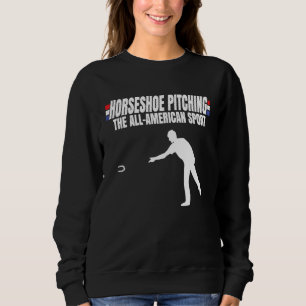 Sweatshirt Le sport tout américain Drapeau USA Lancer de fer