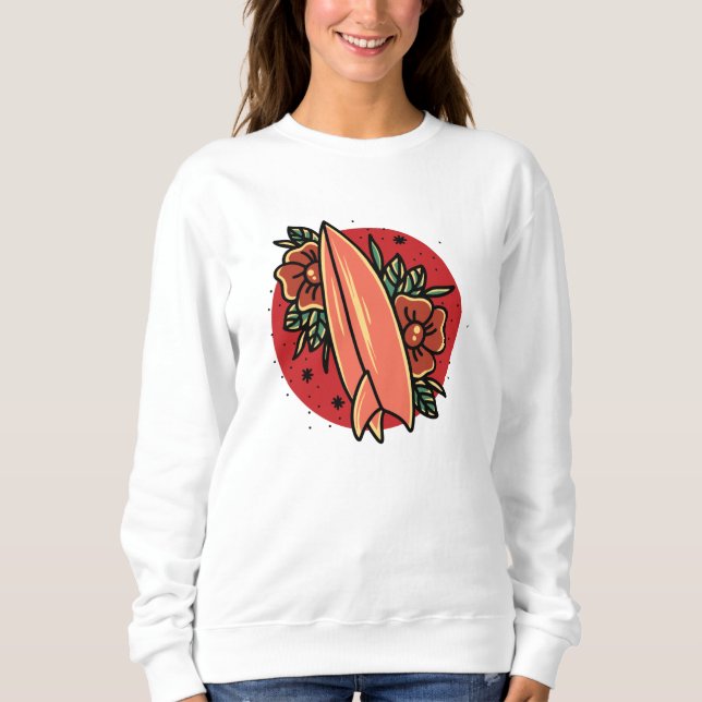 Sweatshirt Le surf à l'école primaire (Devant)