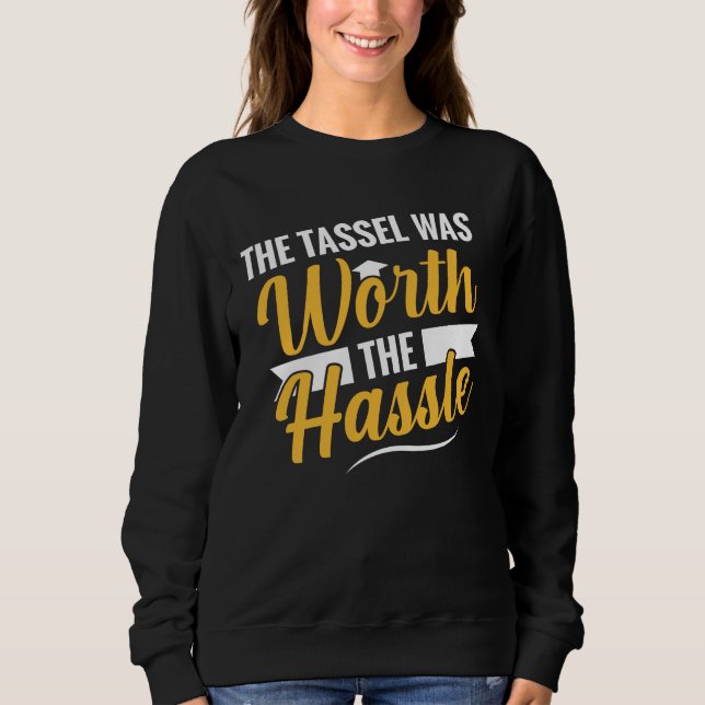 Sweatshirt Le Tassel Vaut La Peine D'Être Diplômé Féminin (Devant)