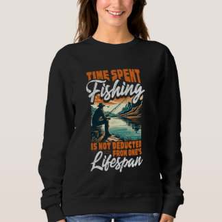 Sweatshirt Le temps passé à pêcher n'est jamais perdu. Pêcheu