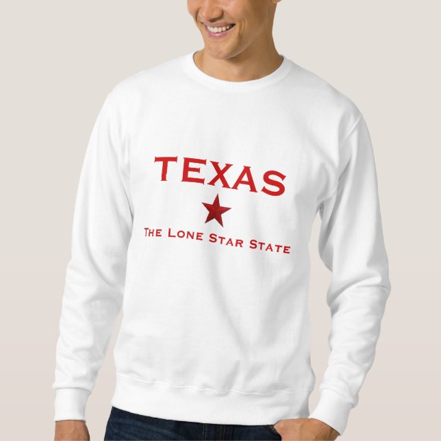 Sweatshirt Le Texas - état solitaire d'étoile (Devant)