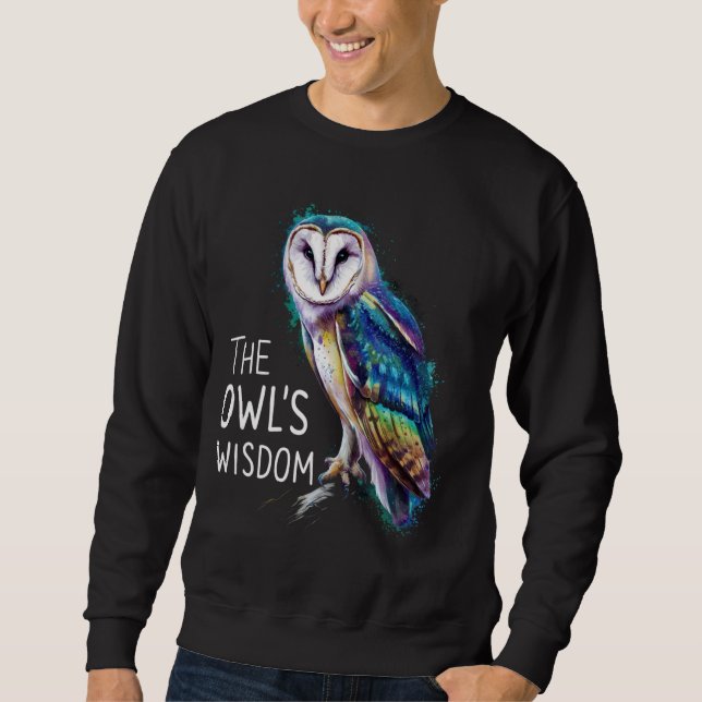 Sweatshirt Le tipi graphique de la sagesse du hibou (Devant)