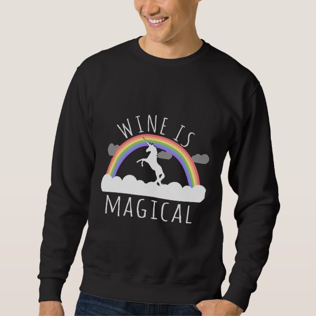 Sweatshirt Le Vin Est Magique (Devant)