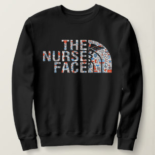 Sweatshirt Le visage de l'infirmière, Sweatshirt, RN LPN, inf