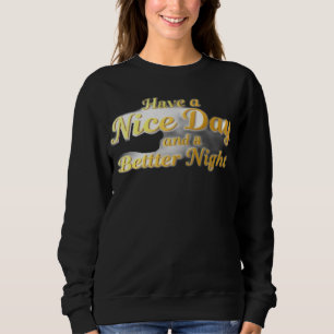 Sweatshirt Le Vœu Universel : Confort Élégant en Écriture Dor