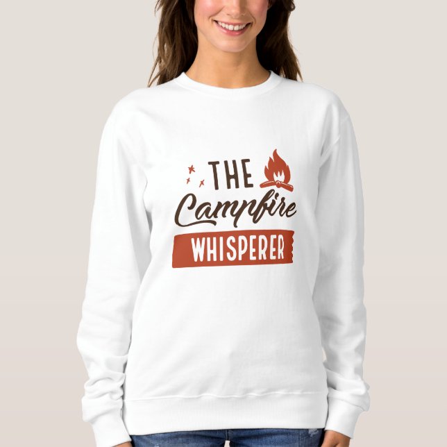 Sweatshirt Le Whisperer du feu de camp (Devant)