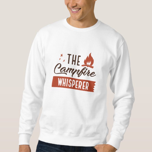 Sweatshirt Le Whisperer du feu de camp (Devant)