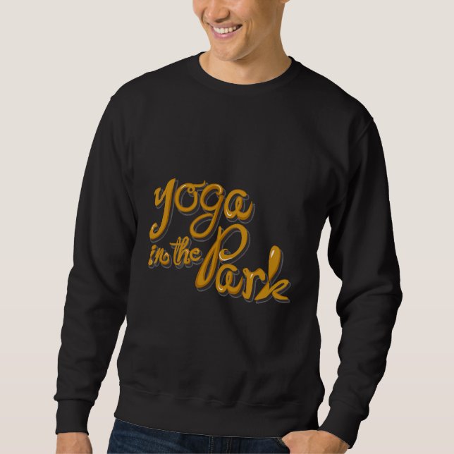 Sweatshirt Le Yoga Dans Le Parc (Devant)