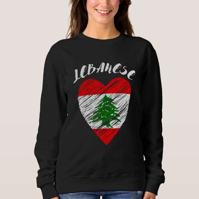 Sweatshirt Lebanese Yalla Habibi Arabic Arab And Islam Muslim (Devant)