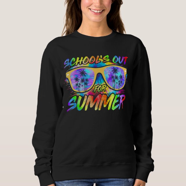 Sweatshirt L'école est dehors pour les enseignants d'été Étud (Devant)