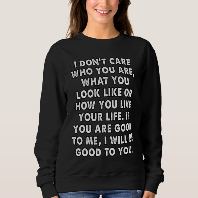 Sweatshirt leçons de vie affirmations positives (Devant)