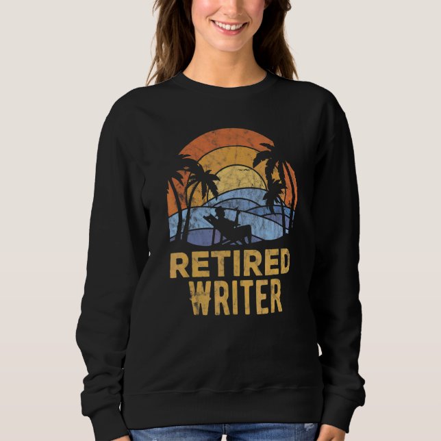 Sweatshirt L'écrivain de la légende a pris sa retraite (Devant)
