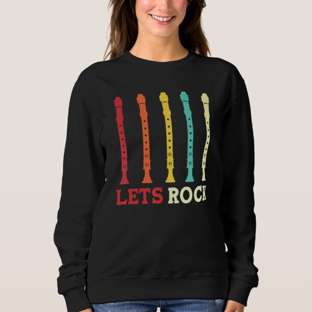 Sweatshirt lecteur de cassettes laisse roquer drôle rétro (Devant)
