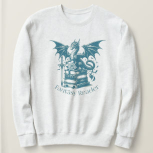 Sweatshirt Lecteur d'Imaginaire Dragon and Books