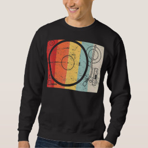 Sweatshirt Lecteur vintage de disques vinyle débrayé
