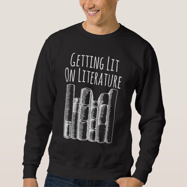 Sweatshirt Lecture Nerd Obtenir Lit Sur La Littérature Bookwo (Devant)
