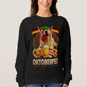 Sweatshirt Lederhosen Golden Retriever Chien Allemagne Drapea