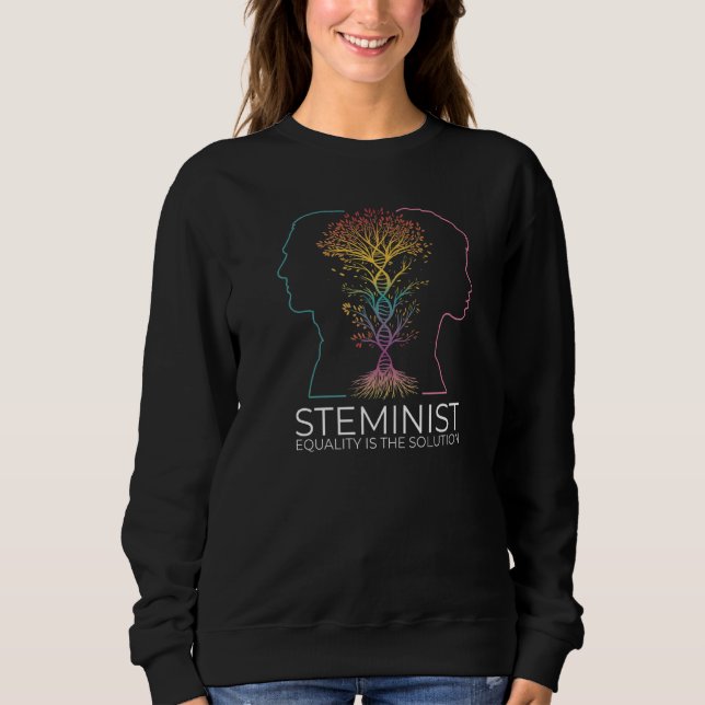 Sweatshirt L'Égalité Stémiste Est La Solution Égale En Scienc (Devant)
